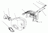 Toro 22040 - 21" Recycler Lawnmower, 1996 (6900001-6999999) Ersatzteile MUFFLER ASSEMBLY (MODEL NO. 47PS5-3)