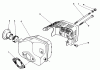 Toro 22040 - Lawnmower, 1991 (1000001-1999999) Ersatzteile MUFFLER ASSEMBLY (MODEL NO. 47PL0-3)