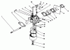 Toro 22040 - Lawnmower, 1992 (2000001-2999999) Ersatzteile CARBURETOR ASSEMBLY (MODEL NO. 47PM1-3)