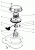 Toro 22040 - Lawnmower, 1992 (2000001-2999999) Ersatzteile RECOIL ASSEMBLY (MODEL NO. 47PM1-3)