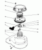 Toro 22040 - Lawnmower, 1993 (3900001-3999999) Ersatzteile RECOIL ASSEMBLY (MODEL NO. 47PN2-3)