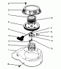 Toro 22040 - Lawnmower, 1995 (5900001-5999999) Ersatzteile RECOIL ASSEMBLY (MODEL NO. 47PR4-3)