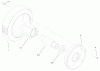 Toro 22040 - ProLine 21" Recycler II Lawnmower, 2002 (220000001-220999999) Ersatzteile FRONT WHEEL AND TIRE ASSEMBLY
