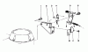 Toro 22580 - Lawnmower, 1991 (1000001-1999999) Ersatzteile BRAKE ASSEMBLY