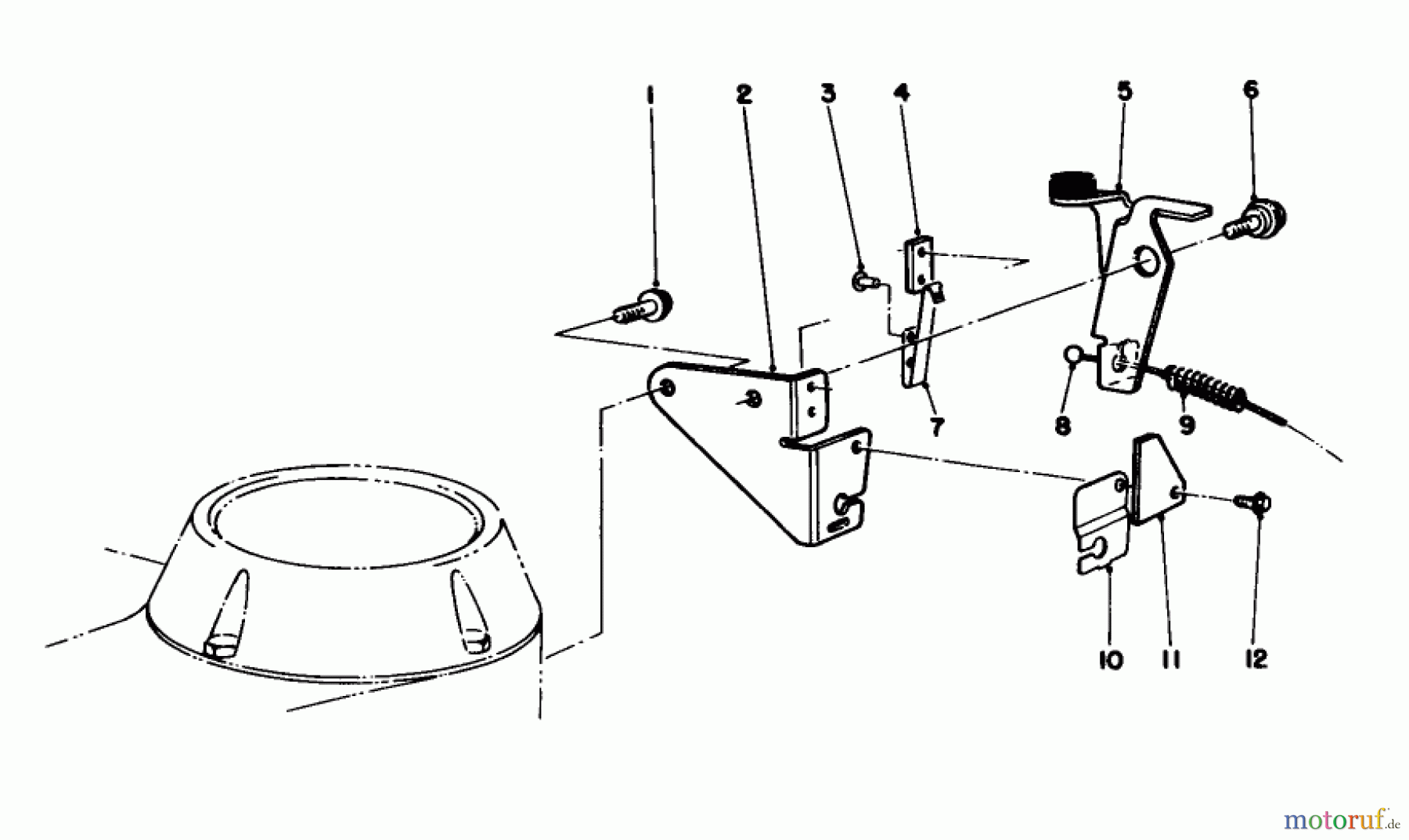 Toro Neu Mowers, Walk-Behind Seite 2 22580 - Toro Lawnmower, 1991 (1000001-1999999) BRAKE ASSEMBLY