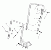 Toro 22580 - Lawnmower, 1991 (1000001-1999999) Ersatzteile HANDLE ASSEMBLY