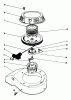 Toro 22580 - Lawnmower, 1991 (1000001-1999999) Ersatzteile RECOIL ASSEMBLY (MODEL NO. 47PL0-3)