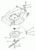 Toro 22042 - Lawnmower, 1991 (1000001-1999999) Ersatzteile BLADE & SHIELD ASSEMBLY