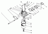 Toro 22042 - Lawnmower, 1991 (1000001-1999999) Ersatzteile CARBURETOR ASSEMBLY (MODEL NO. 47PL0-3)