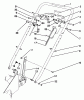 Toro 22042 - Lawnmower, 1991 (1000001-1999999) Ersatzteile HANDLE ASSEMBLY