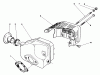 Toro 22042 - Lawnmower, 1991 (1000001-1999999) Ersatzteile MUFFLER ASSEMBLY (MODEL NO. 47PL0-3)