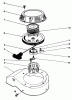 Toro 22043 - Lawnmower, 1992 (2000001-2999999) Ersatzteile RECOIL ASSEMBLY (MODEL NO. 47PM1-7)