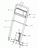 Toro 22043 - Lawnmower, 1993 (3900965-3999999) Ersatzteile HANDLE ASSEMBLY