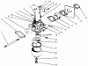 Toro 22043 - Lawnmower, 1995 (5900001-5999999) Ersatzteile CARBURETOR ASSEMBLY (MODEL NO. 47PR4-7)
