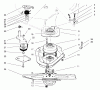 Toro 22043 - Recycler Mower, 1998 (8900001-8999999) Ersatzteile BLADE BRAKE CLUTCH ASSEMBLY