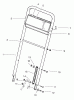 Toro 22043 - Recycler Mower, 1998 (8900001-8999999) Ersatzteile HANDLE ASSEMBLY