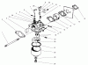 Toro 22043 - Recycler Mower, 2000 (200000001-200999999) Ersatzteile CARBURETOR ASSEMBLY (MODEL NO. 47PT7-7)