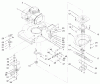 Toro 22043 - Recycler Mower, 2000 (200000001-200999999) Ersatzteile ENGINE & BLADE BRAKE CLUTCH ASSEMBLY