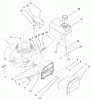 Toro 22043 - Recycler Mower, 2000 (200000001-200999999) Ersatzteile ENGINE & FUEL TANK ASSEMBLY
