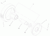 Toro 22043 - Recycler Mower, 2000 (200000001-200999999) Ersatzteile FRONT WHEEL & TIRE ASSEMBLY