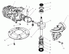 Toro 22043 - Recycler Mower, 2001 (210000001-210999999) Ersatzteile CRANKCASE AND CRANKSHAFT ASSEMBLY