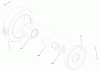 Toro 22043 - Recycler Mower, 2001 (210000001-210999999) Ersatzteile FRONT WHEEL AND TIRE ASSEMBLY