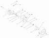 Toro 22043 - Recycler Mower, 2001 (210000001-210999999) Ersatzteile GEAR CASE AND REAR WHEEL ASSEMBLY