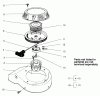 Toro 22043 - Recycler Mower, 2001 (210000001-210999999) Ersatzteile STARTER ASSEMBLY NO. 81-2030