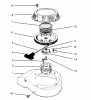 Toro 22044BC - Lawnmower, 1995 (5900001-5999999) Ersatzteile RECOIL ASSEMBLY (MODEL NO. 47PR4-7)