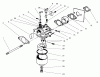 Toro 22045 - Recycler Mower, 1998 (8900001-8999999) Ersatzteile CARBURETOR ASSEMBLY (MODEL NO. 47PT7-7)