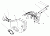 Toro 22045 - Recycler Mower, 1998 (8900001-8999999) Ersatzteile MUFFLER ASSEMBLY (MODEL NO. 47PT7-7)