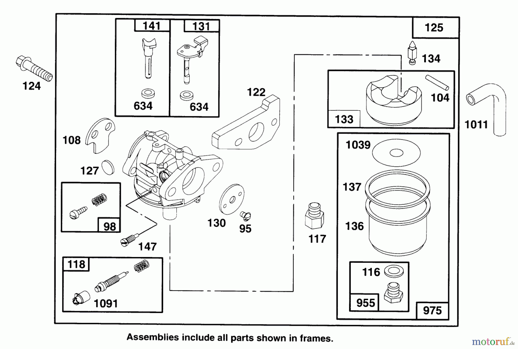 Toro Neu Mowers, Walk-Behind Seite 2 22150 - Toro Lawnmower, 1996 (6900001-6999999) ENGINE GTS 150 #3