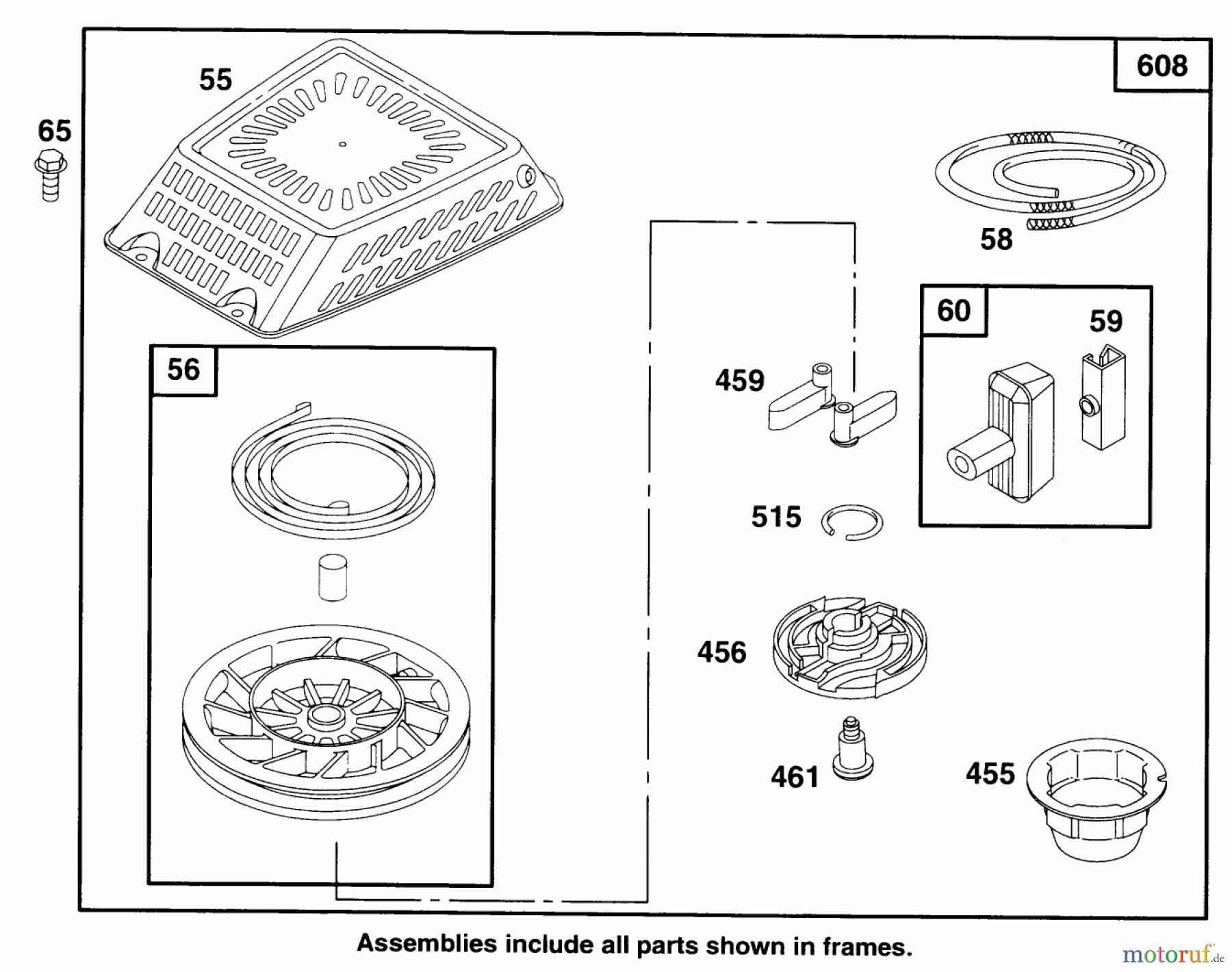 Toro Neu Mowers, Walk-Behind Seite 2 22150 - Toro Lawnmower, 1996 (6900001-6999999) ENGINE GTS 150 #5
