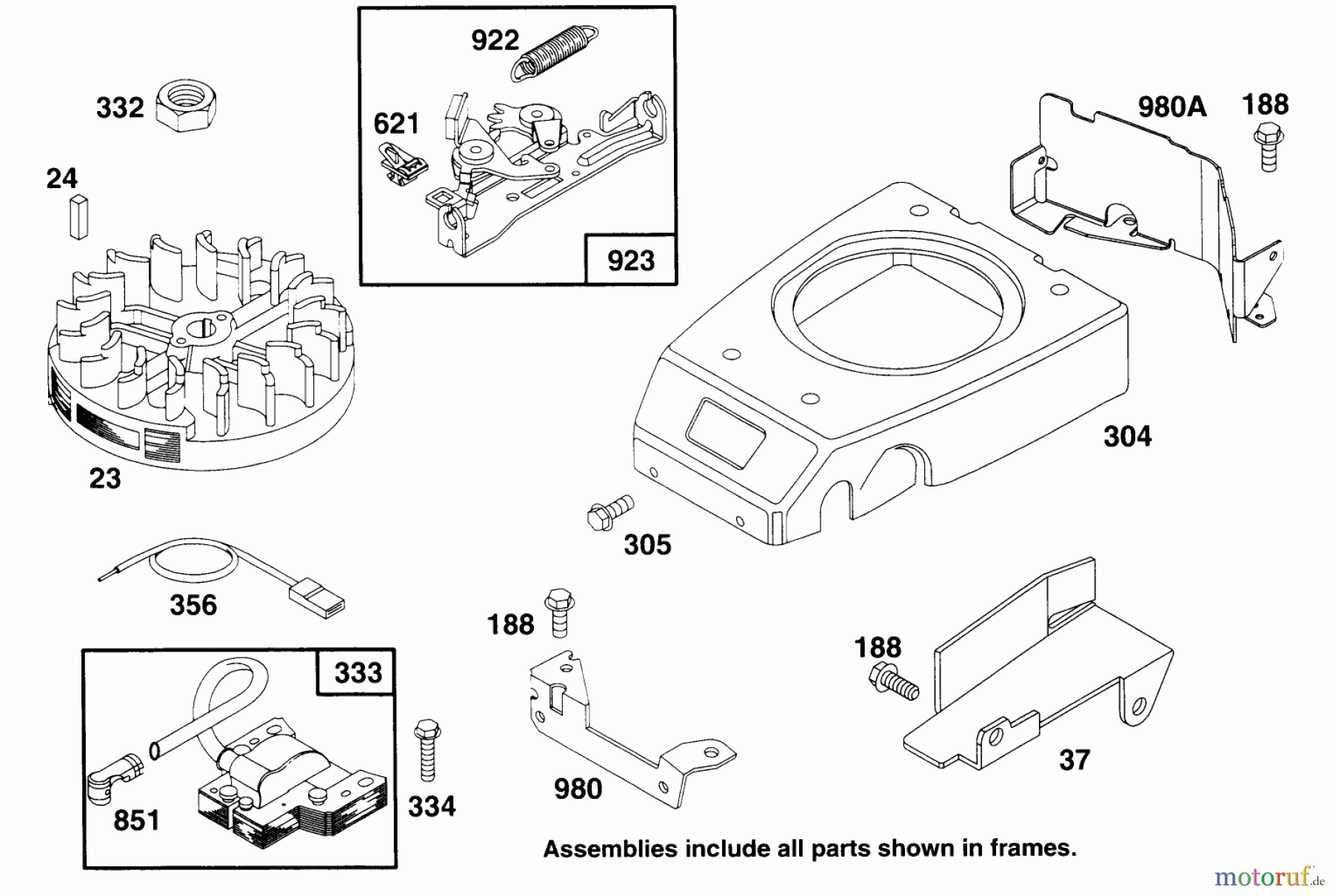 Toro Neu Mowers, Walk-Behind Seite 2 22150 - Toro Lawnmower, 1996 (6900001-6999999) ENGINE GTS 150 #6
