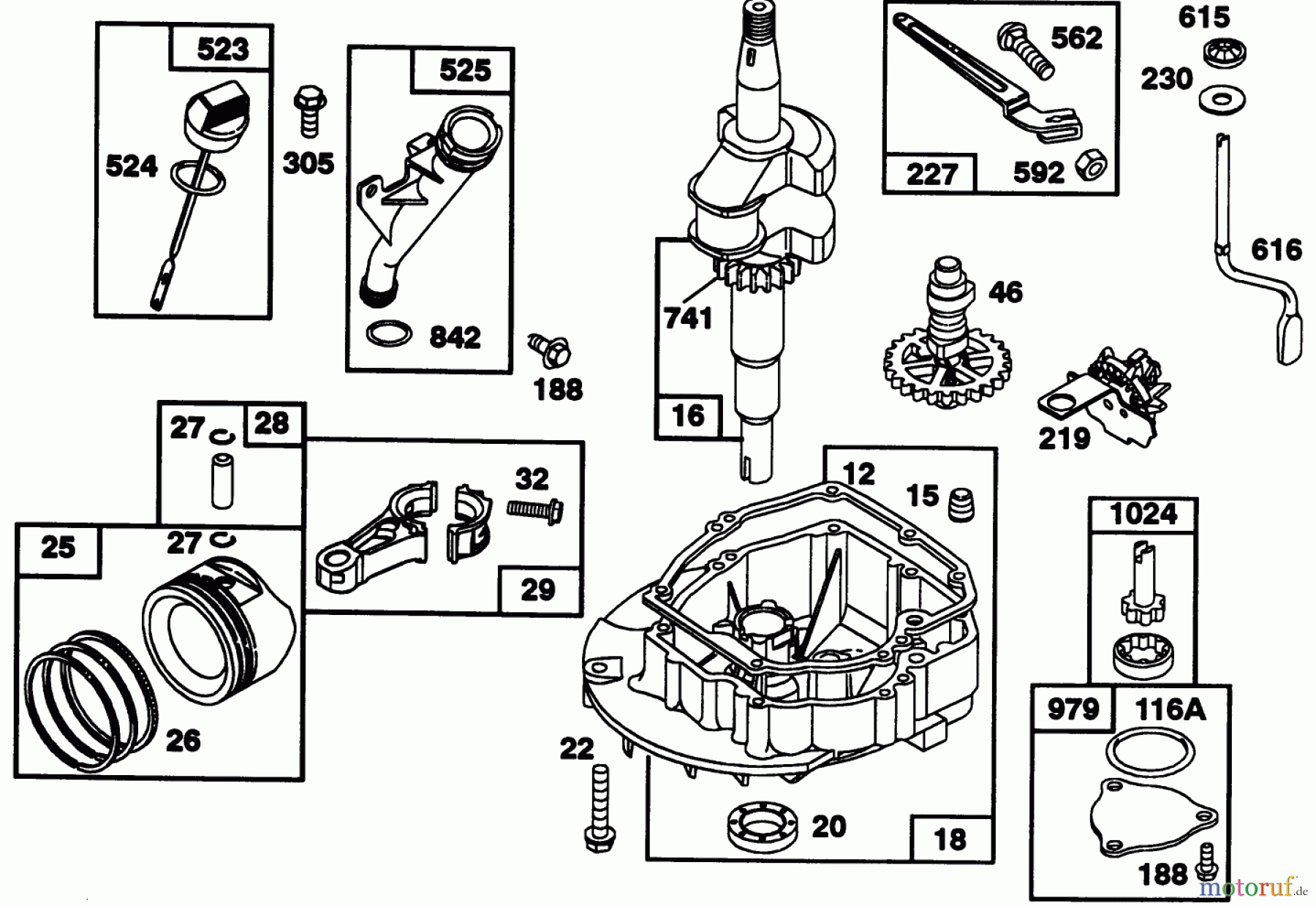 Toro Neu Mowers, Walk-Behind Seite 2 22151 - Toro Lawnmower, 1993 (3900001-3900855) ENGINE GTS 150 77-9140 #2
