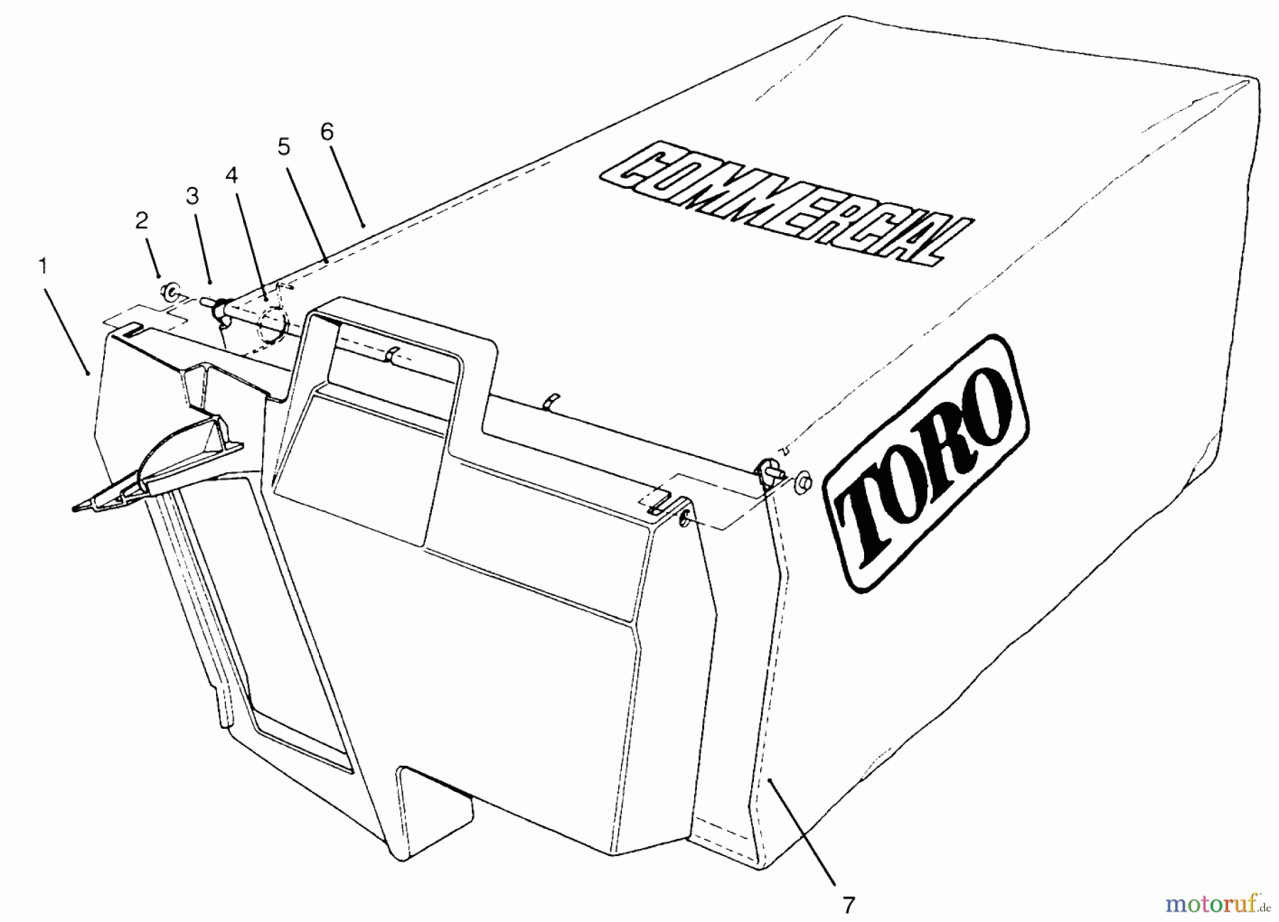 Toro Neu Mowers, Walk-Behind Seite 2 22153BC - Toro Lawnmower, 1995 (5900001-5999999) GRASS BAG ASSEMBLY NO. 11-5609