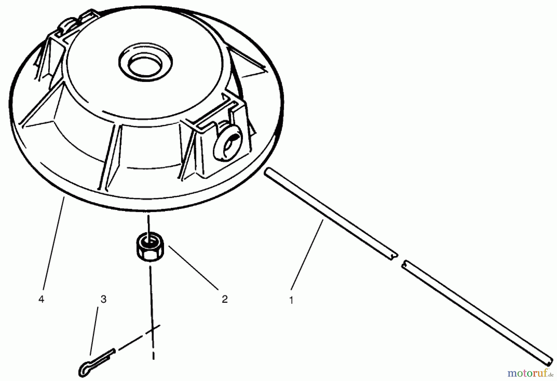 Toro Neu Accessories, Trimmer 51-2760 - Toro Non-Metallic Fixed Line Head, TC 5010 Gas Trimmer HEAD ASSEMBLY