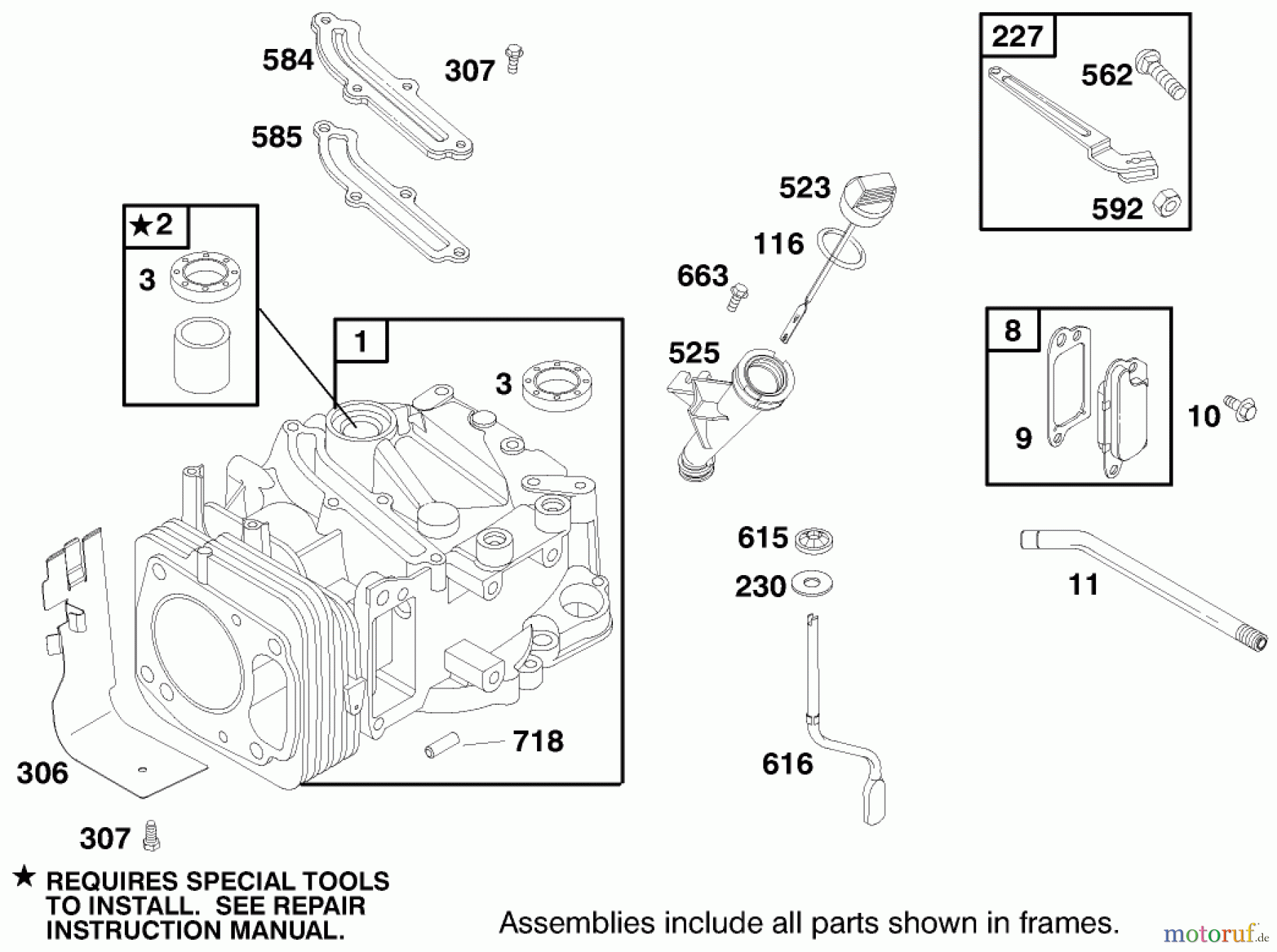 Toro Neu Mowers, Walk-Behind Seite 2 22158 - Toro Recycler Rear Bagger Mower, 1999 (9900001-9999999) ENGINE GTS-200 #1