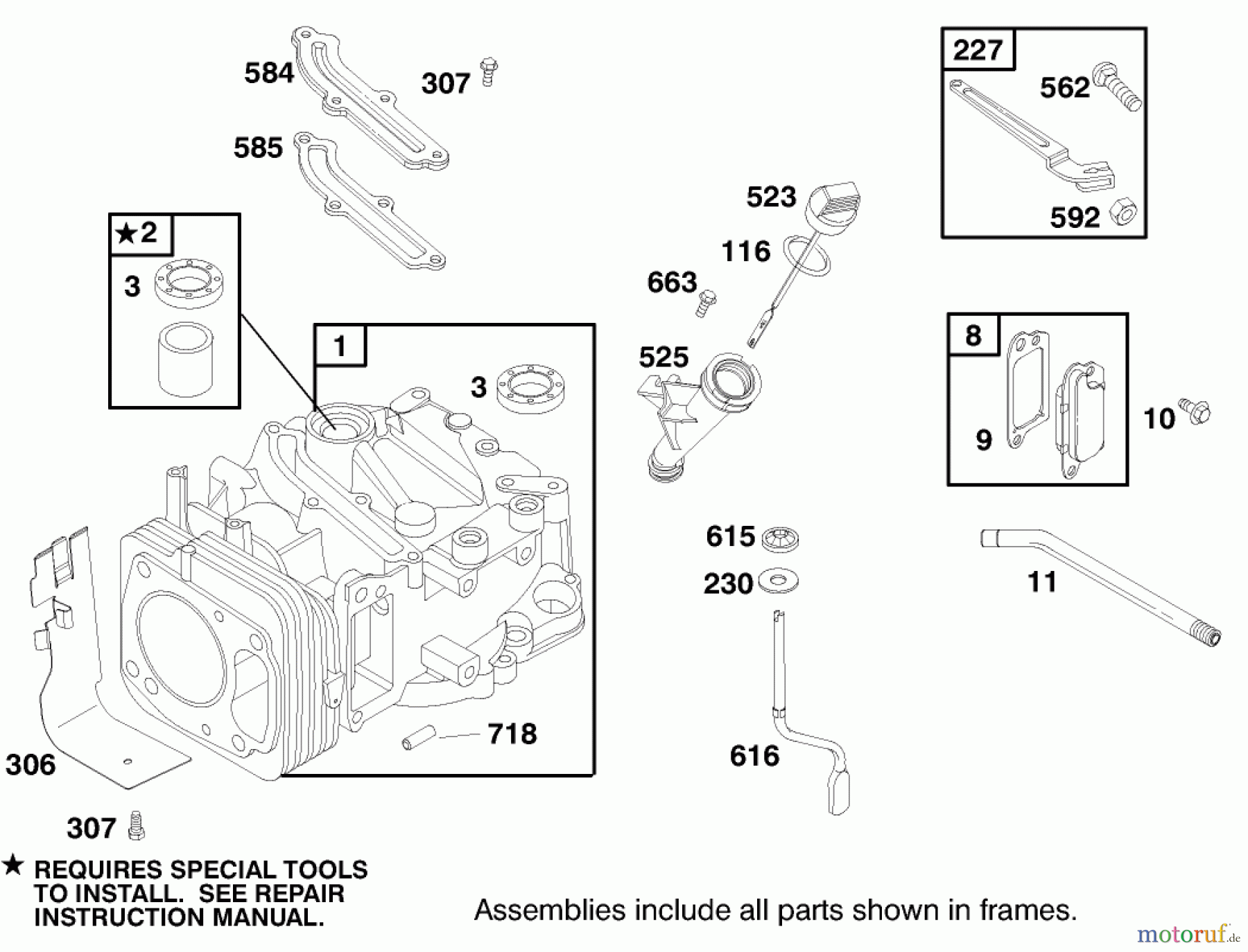 Toro Neu Mowers, Walk-Behind Seite 2 22160 - Toro Recycler Mower, 1998 (8900001-8999999) ENGINE GTS-200 #1