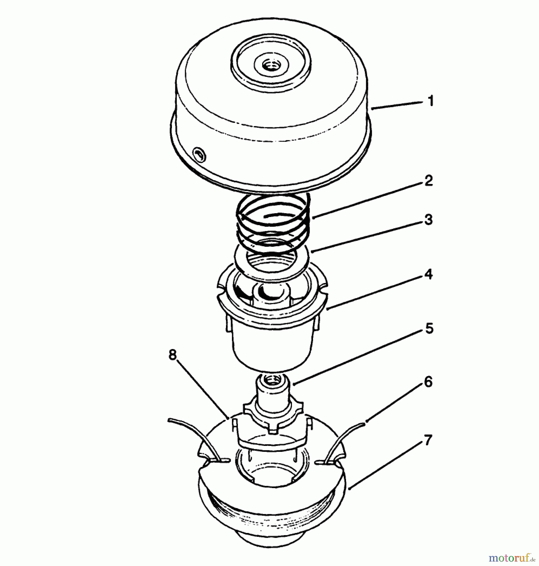 Toro Neu Accessories, Trimmer 83-4610 - Toro Two Line Head, TC-5010 Gas Trimmer HEAD ASSEMBLY