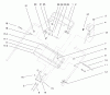 Toro 22162 - Recycler Mower, 1998 (8900001-8999999) Ersatzteile HANDLE CONTROL ASSEMBLY