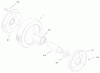 Toro 22162 - Recycler Mower, 1998 (8900001-8999999) Ersatzteile REAR WHEEL & TIRE ASSEMBLY