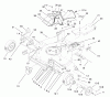 Toro 22162 - Recycler Mower, 2000 (200000001-200999999) Ersatzteile HOUSING ASSEMBLY
