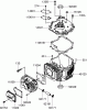 Toro 22164 (PT21) - PT21 Trim Mower, 2008 (280000001-280999999) Ersatzteile CYLINDER AND CRANKCASE ASSEMBLY KAWASAKI FJ180V-AS28
