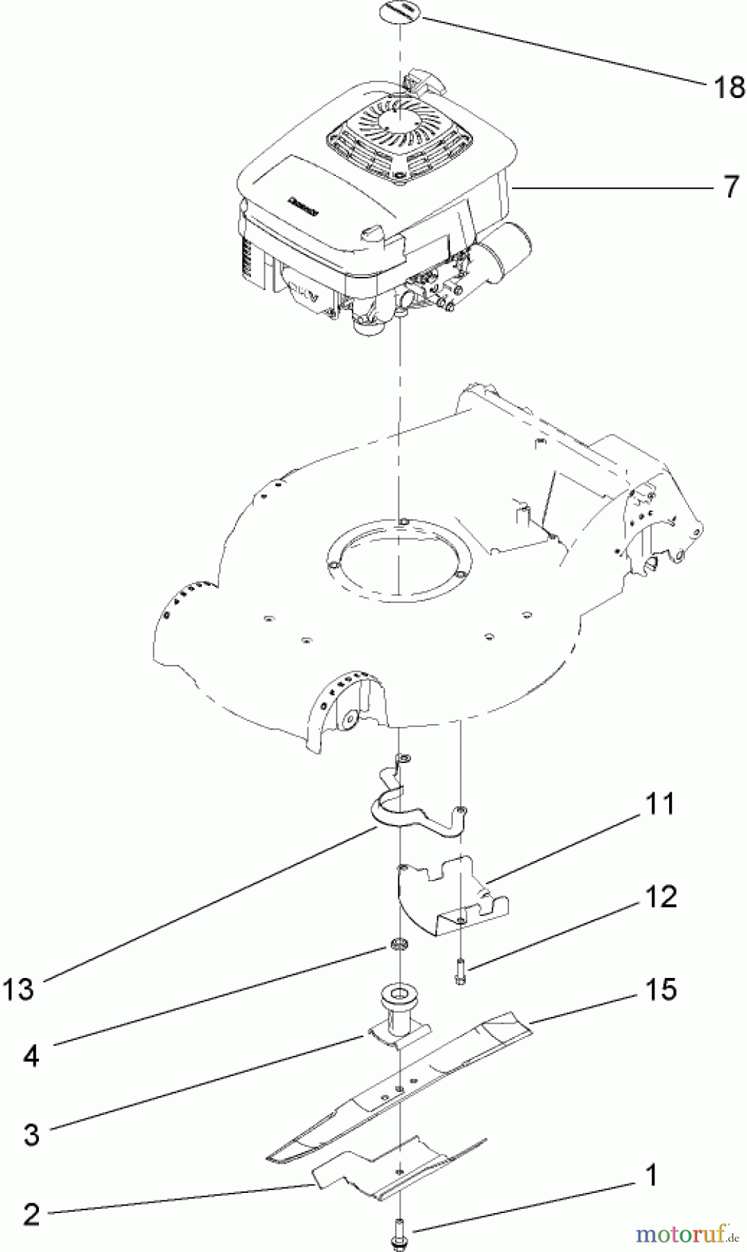  Toro Neu Mowers, Walk-Behind Seite 2 22164 (PT21) - Toro PT21 Trim Mower, 2008 (280000001-280999999) ENGINE ASSEMBLY