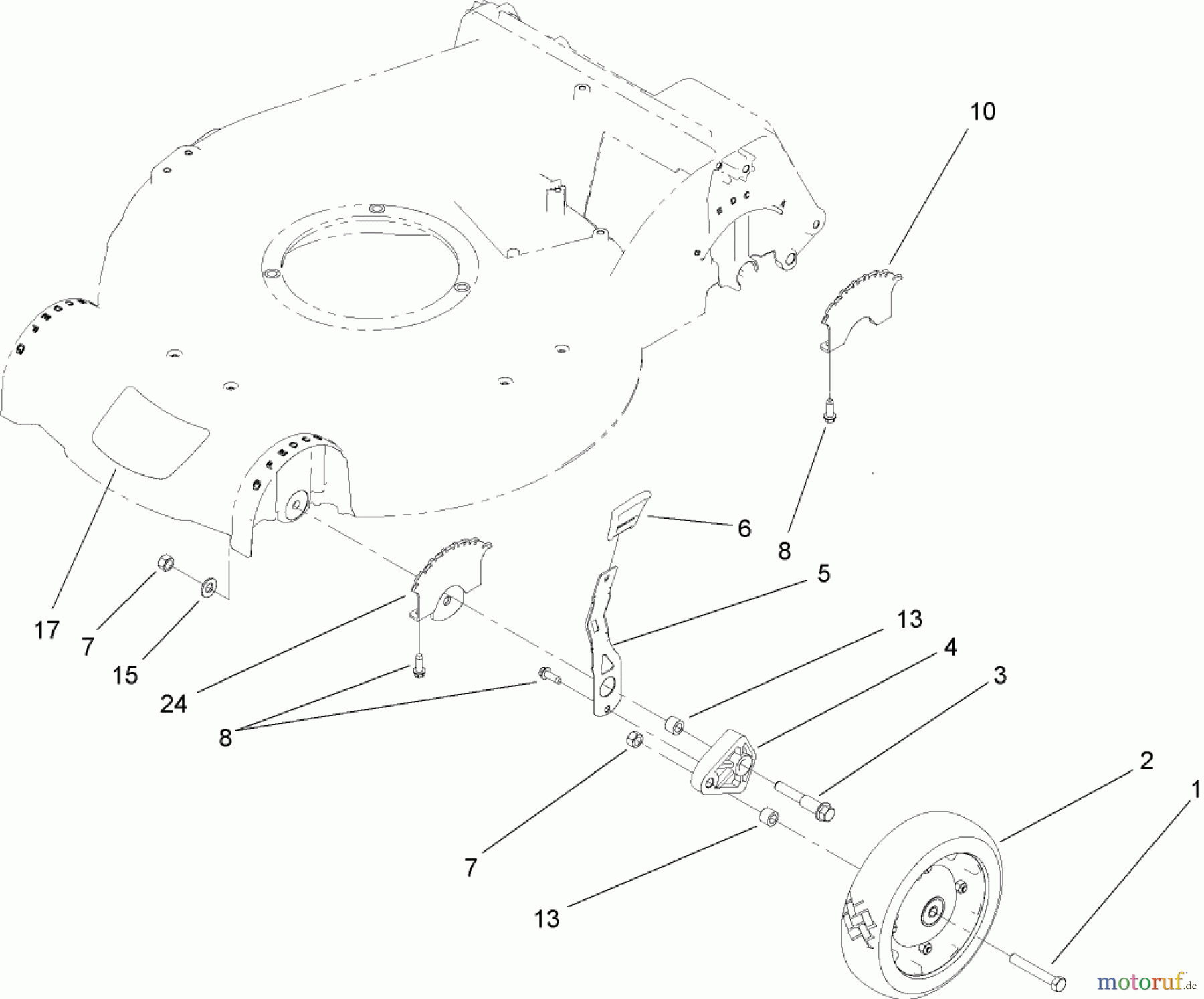  Toro Neu Mowers, Walk-Behind Seite 2 22164 (PT21) - Toro PT21 Trim Mower, 2008 (280000001-280999999) HEIGHT-OF-CUT ASSEMBLY