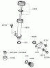 Toro 22164 (PT21) - PT21 Trim Mower, 2008 (280000001-280999999) Ersatzteile LUBRICATION EQUIPMENT ASSEMBLY KAWASAKI FJ180V-AS28