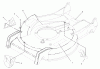 Toro 22166 - 21" Heavy-Duty Recycler/Rear Bagger Lawnmower, 2003 (230000001-230999999) Ersatzteile HOUSING ASSEMBLY NO. 98-7139