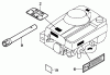 Toro 22166 - 21" Heavy-Duty Recycler/Rear Bagger Lawnmower, 2003 (230000001-230999999) Ersatzteile LABEL ASSEMBLY AND GASKET KITS HONDA GXV160K1 A12