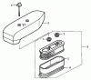 Toro 22167 - 21" Heavy-Duty Recycler/Rear Bagger Lawnmower, 2003 (230000001-230999999) Ersatzteile AIR CLEANER ASSEMBLY HONDA GXV160K1 A1